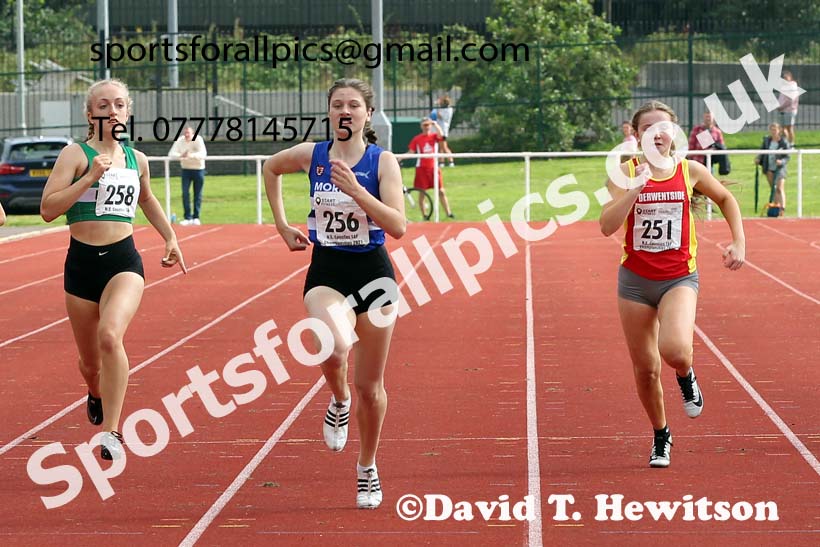 Women and Girls 300 metres, 2021 North Eastern Track and Field Champs., Middesbrough. Photo: David T. Hewitson/Sports for All Pics